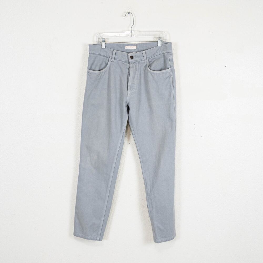 Luca Faloni Men's Light Grey Denim Jeans 50IT 34waist made in Italy